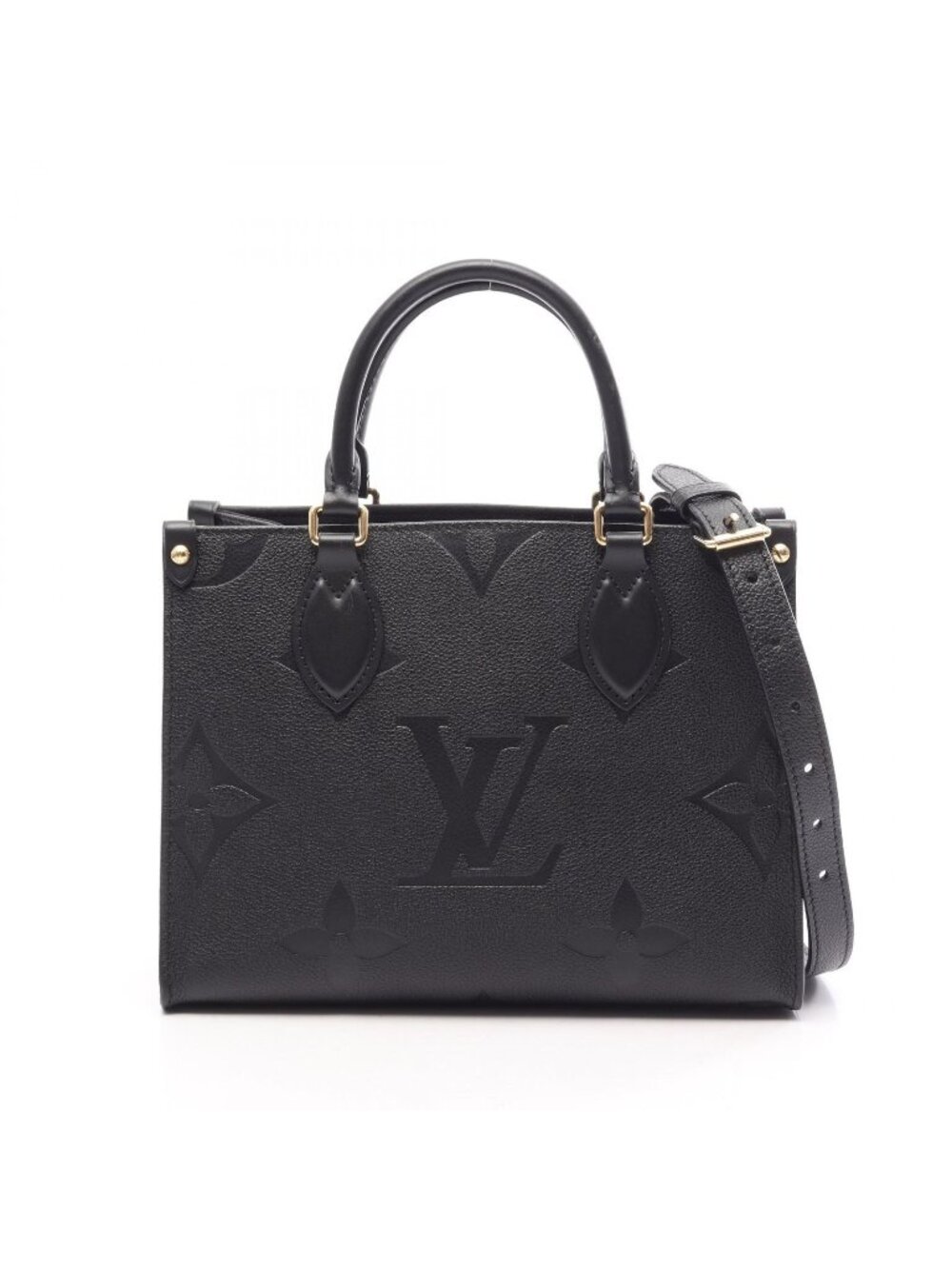 Louis Vuitton Handbag On The Go PM 2-Way Noir Leather